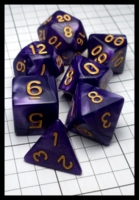 Dice : Dice - Dice Sets - Unknown Chinese Purple Swirl and Gold - eBay Aug 2016
